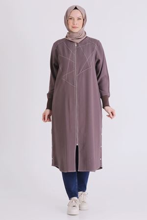 Behrem Çıtçıt Detaylı Kap- LYN04443 Kakao