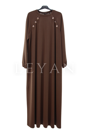 Dule Oysho Elbise- LYN04472 Kahve