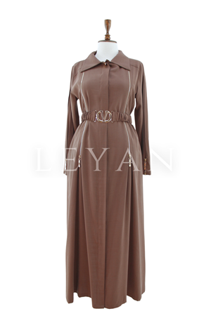 Orhan Store Fermuar Detaylı Kap- LYN04483 Kahve