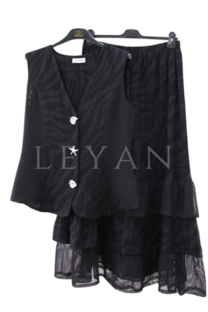 Orhan Store File Detaylı Takım- LYN04500 Siyah