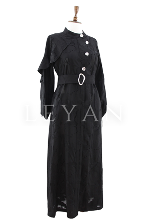 Orhan Store Düğmeli Kap- LYN04497 Siyah