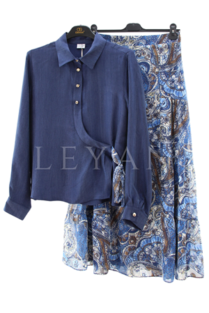 Orhan Store Etekli Takım- LYN04548 Lacivert