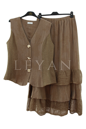 Orhan Store File Detaylı Takım- LYN04500 Kahve