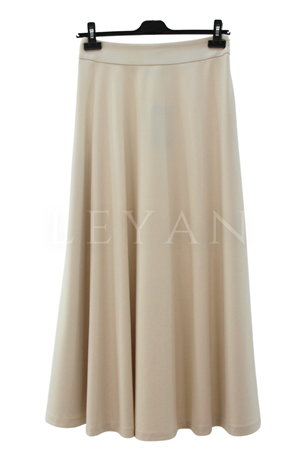Sentez Rozie Yanı Fermuarlı Kloş Etek- LYN04596 Taş