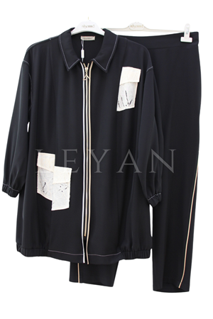Müsemma Mihrimah Takım- LYN04597 Siyah