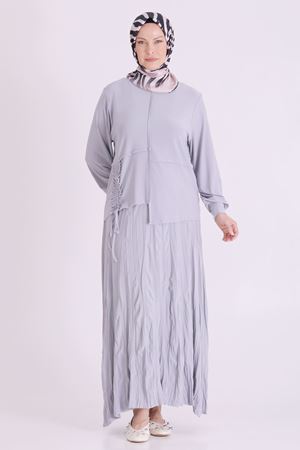 Behrem Sandy Etekli Takım-LYN04662 Gri
