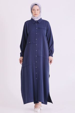 Behrem Çıtçıtlı Kap- LYN04665 Lacivert