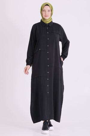 Behrem Çıtçıtlı Kap- LYN04665 Siyah