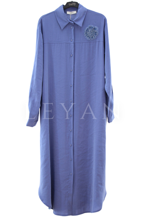 Armine Trend İşleme Detaylı Tunik-LYN04672 İndigo