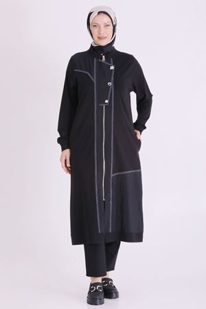 Behrem Dikişli Kap-LYN04679 Siyah