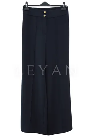 Sentez Arkası Lastikli Pantolon-LYN04694 Lacivert