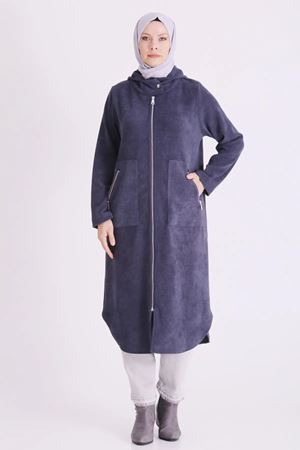 Behrem Kadife Kap-LYN04714 Duman Mavi