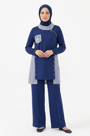Orhan Store Gömlek Detaylı Takım-LYN04700 Parlement