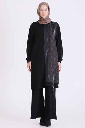 Behrem Brokar Detaylı Takım-LYN04746 Siyah