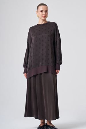 Nuss Qupra Tunik-LYN04773 Kahve