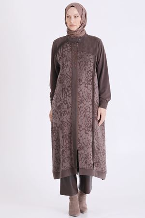 Behrem Qupra Detaylı İşlemeli Kap-LYN04792 Kahve