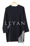 LYN01323 Potikare Detaylı Tunik Siyah