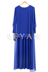 LYN01433 Taşlı Elbise Saks