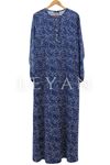 Bürümcük Elbise-LYN02482 Mavi