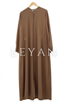 LYN01462  Kuşgözlü Ferace Kahve