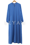 LYN01462  Kuşgözlü Ferace İndigo