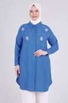 Taş İşlemeli Tunik-LYN02396 Saks