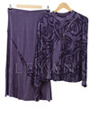 Orhan Store Qupra Etekli Takım- LYN03306 Mürdüm