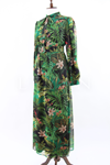 Orhan Store Desenli Elbise- LYN03313 Yeşil