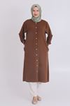Behrem Etnik Desenli Kap- LYN03350 Kahve