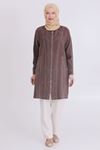 Behrem Tensel Fermuarlı Kap- LYN03356 Kahve