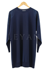 Tığ Triko Omzu Taşlı Tunik- LYN03372 Lacivert