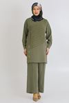 Behrem Şifon Detaylı Takım- LYN03363 Haki