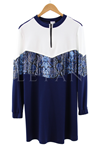 Orhan Store Payetli Tunik- LYN03314 İndigo