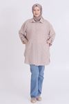 Behrem Oversize Tunik- LYN03349 Kahve