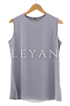 Önü Şifon Detaylı Kolsuz İçlik- LYN01386  Antrasit