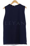Önü Şifon Detaylı Kolsuz İçlik- LYN01386  Lacivert