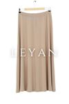 LYN01308 Sandy Kumaş Kloş Etek Bej