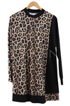 Orhan Store Taşlı Leopar Tunik- LYN03284 Siyah