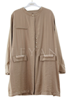 Defrina Boncuk Detaylı Safir Ceket- LYN03436 Bej