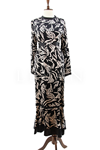 Orhan Store Desenli Elbise- LYN03407 Siyah