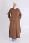 Behrem Dokuma Ayrobin Ferace- LYN03480 Kahve