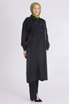 Behrem Taş Detaylı Kap- LYN03479 Siyah