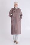 Behrem Taş Detaylı Kap- LYN03479 Kahve