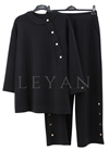 Armine Trend Çıtçıt Detaylı Takım- LYN03426 Siyah