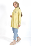Taşlı Kuş Detaylı Tunik- LYN03521 Olive