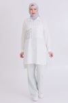 Behrem Taşlı Tunik- LYN03348 Olive