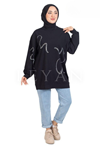 Taş Detaylı Tunik- LYN03412 Siyah