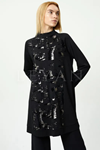 Orhan Store Jakar Baskılı Tunik- LYN03523 Gümüş
