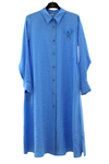 Orhan Store Gömlek Tunik- LYN03539 Mavi