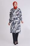 Behrem Desenli Tunik- LYN03396 Siyah